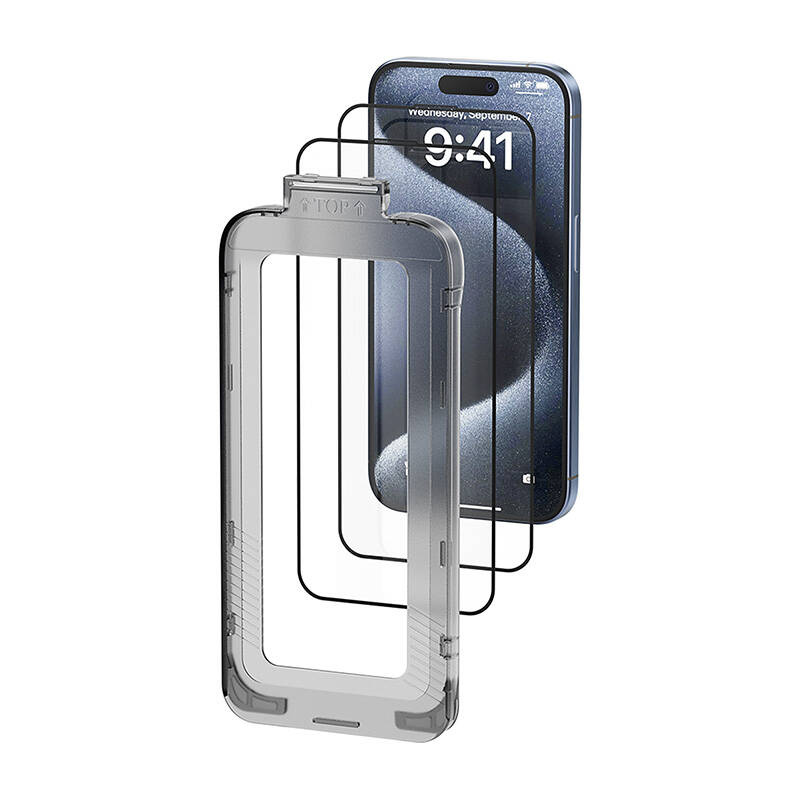 Vention KUKTCC-20 edzett üveg iPhone 15 Plus készülékhez +applikátor Vention KUKTCC-20 edzett üveg iPhone 15 Plus készülékhez +applikátor