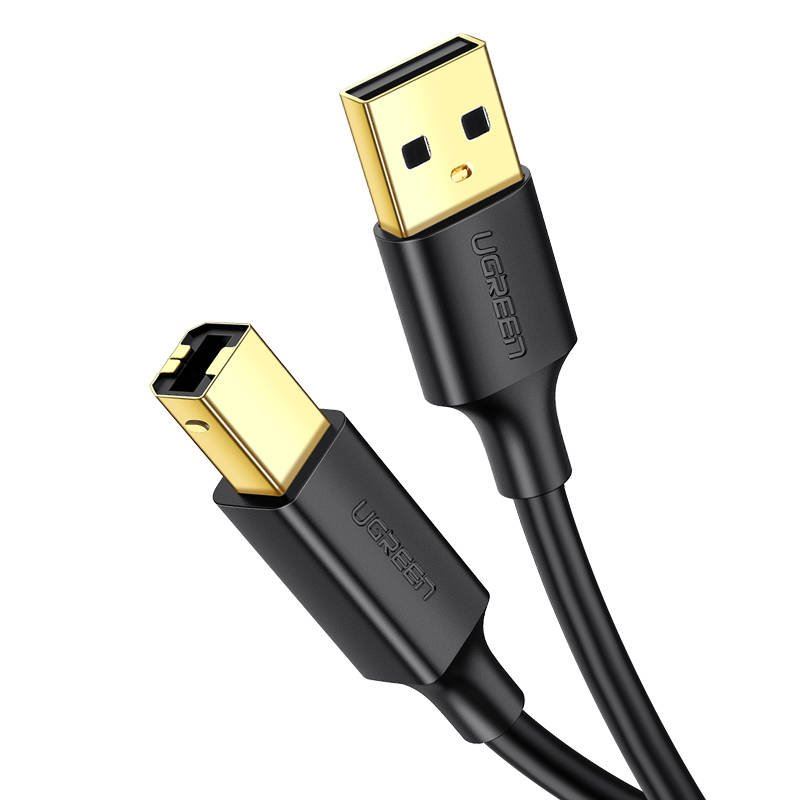 UGREEN US135 USB 2.0 A-B nyomtató kábel 3m fekete (10351) UGREEN US135 USB 2.0 A-B nyomtató kábel 3m fekete (10351)