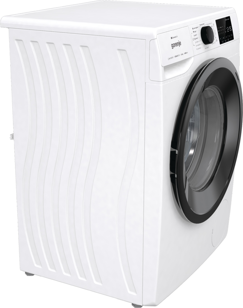 Gorenje WPNEI84A1SWIFI Elöltöltős mosógép - 8 kg, 1400 ford./perc, A Energiaosztály, SteamTech gőzprogram, WiFi