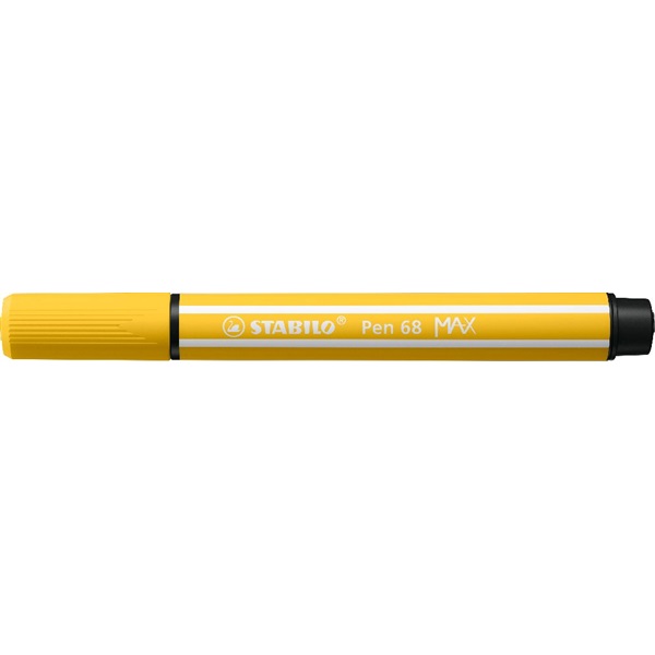 Rostirón, 1-5 mm, vágott hegy, STABILO "Pen 68 MAX", sárga