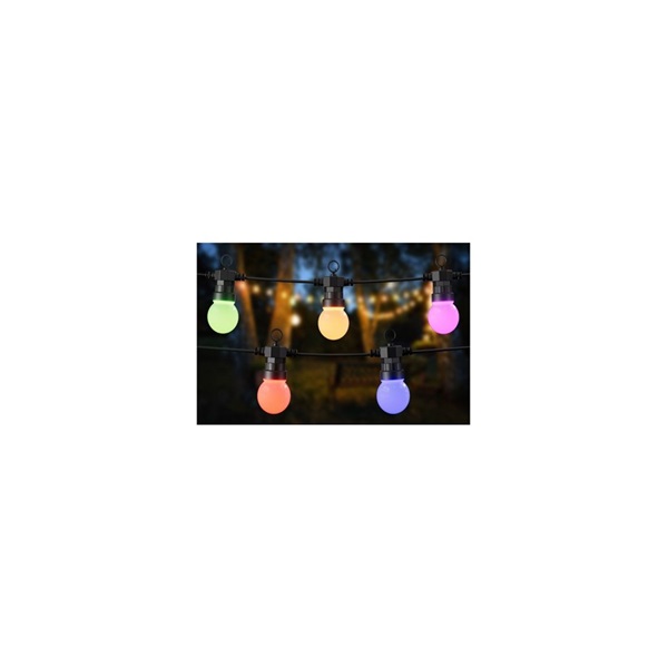 Woox Smart Home Kültéri Party fényfüzér  R5195  10 RGB+CCT  9m távirányító 