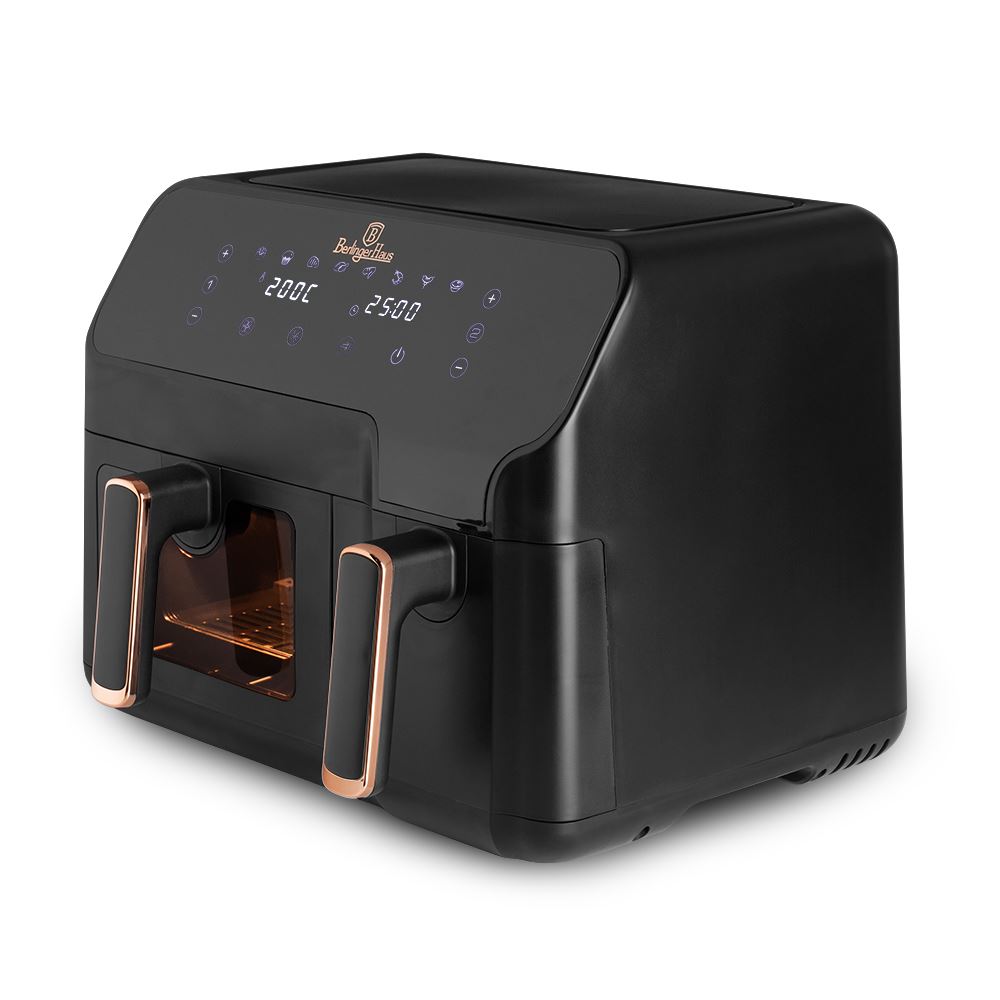 Berlinger Haus BH 9467 dupla kosaras forrólevegős sütő 5,5 liter + 3,5 liter