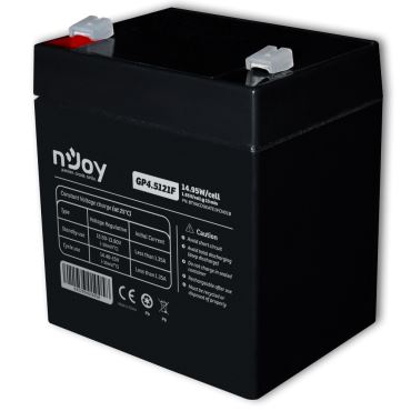 NJOY GP4.5121F (12V/4.5Ah, T1/F1, zárt, gondozás mentes, AGM) akkumulátor NJOY GP4.5121F (12V/4.5Ah, T1/F1, zárt, gondozás mentes, AGM) akkumulátor
