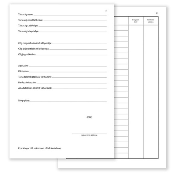 D.3/UJ A4 "Határozatok könyve" nyomtatvány D.3/UJ A4 "Határozatok könyve" nyomtatvány