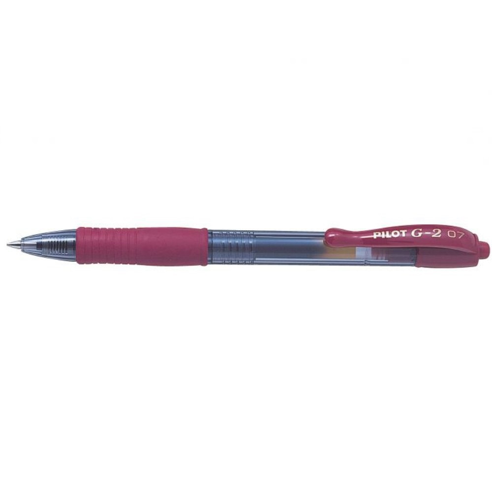 PILOT Zseléstoll 0,7mm, nyomógombos  G-2, írásszín piros (BL-G2-7-R)