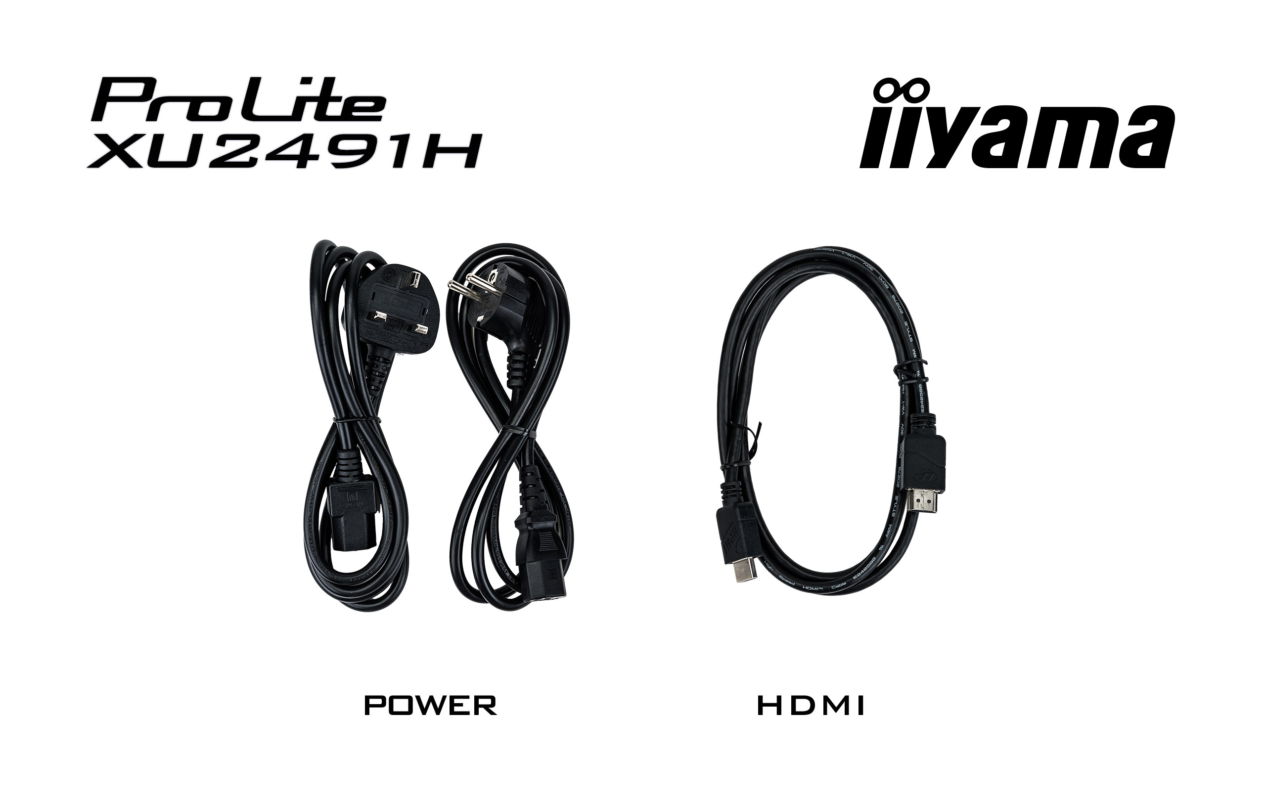 iiyama 23,8" ProLite XU2491H-B1 IPS LED Monitor - 1920x1080, Full HD, LED, IPS, 100Hz, 0,5ms Fekete