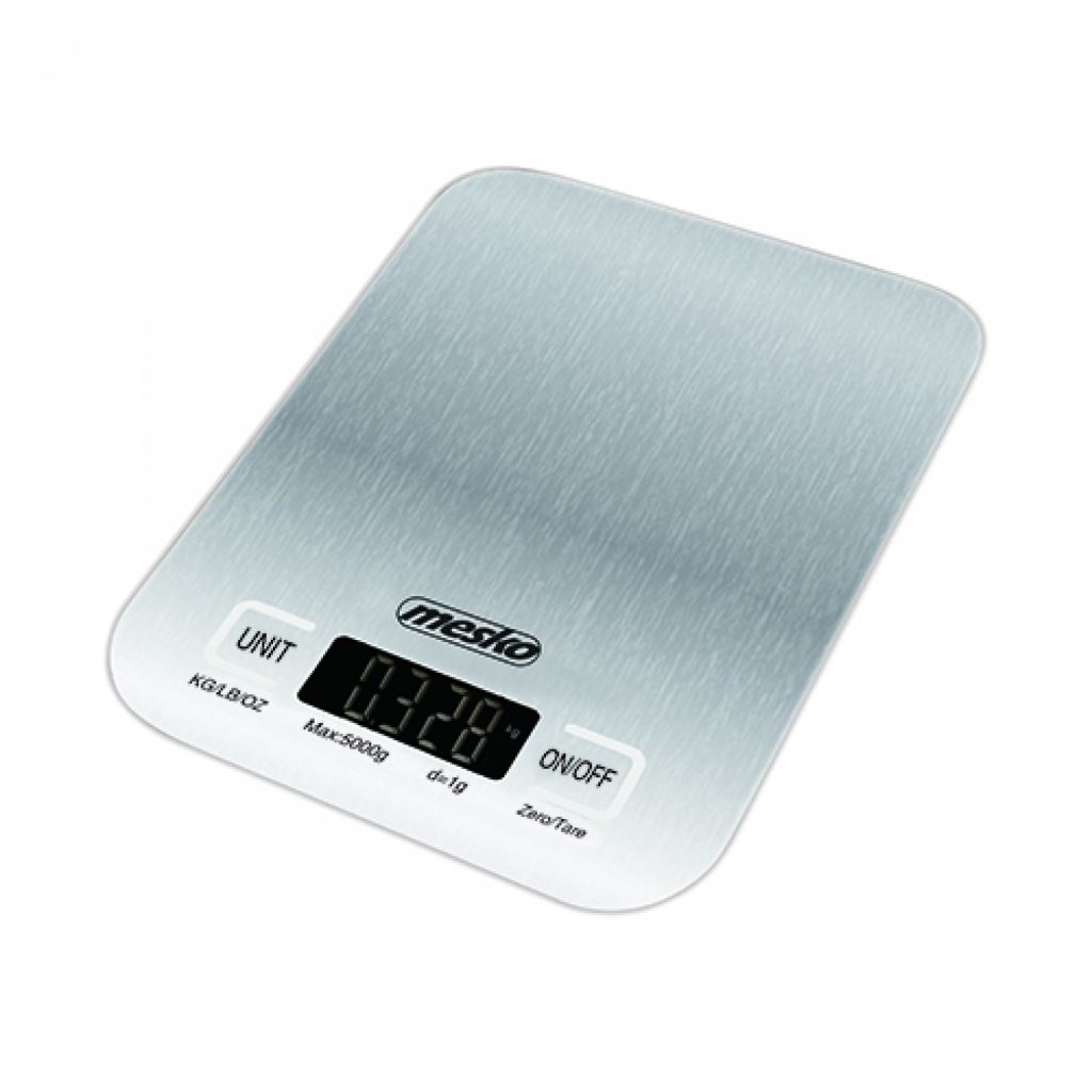 Mesko MS3169W digitális konyhai mérleg inox