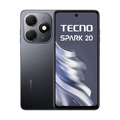 Tecno SPARK 20 8/256  Mobiltelefon Fekete