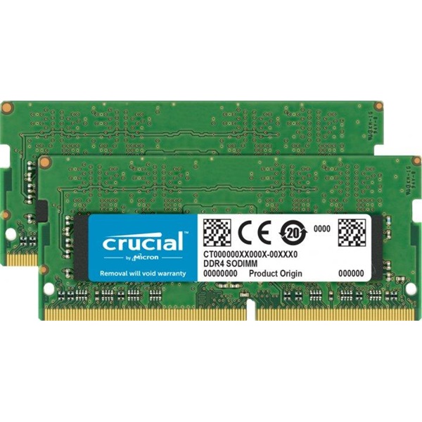Crucial 64GB DDR4 3200MHz Kit(2x32GB) SODIMM Memória