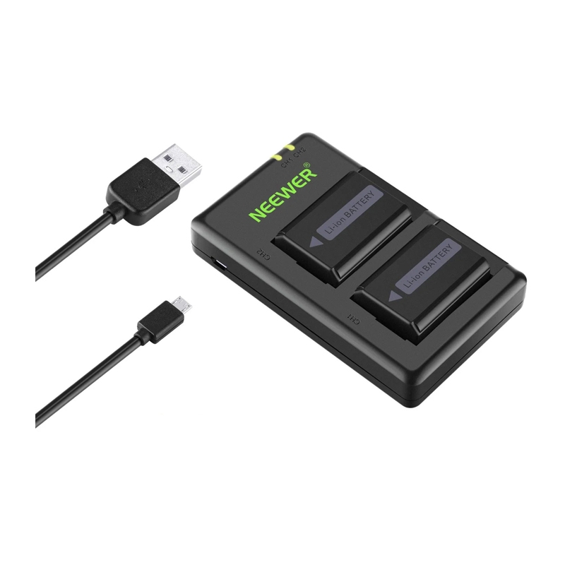2 db Sony pótakkumulátor és egy NEEWER NP-FW50 töltő szett
