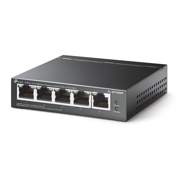 TP-Link TL-SF1005P 10/100Mbps 5 portos mini switch