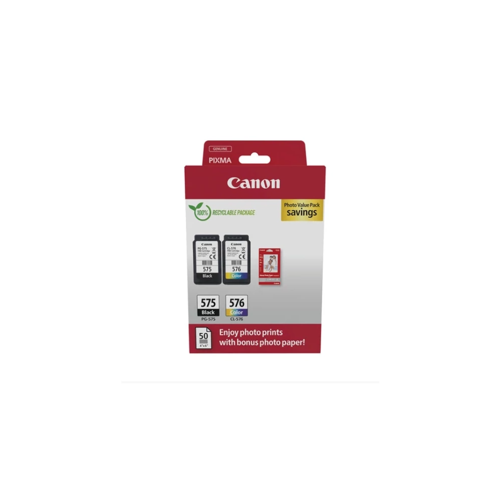 CANON PG-575/CL-576 BK+C/M/Y PVP Tintapatron Eredeti