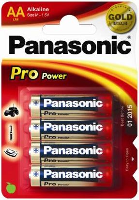 Panasonic 1.5V Alkáli AA ceruza elem Pro power (4db / csomag) (LR6PPG/4BP) Panasonic 1.5V Alkáli AA ceruza elem Pro power (4db / csomag) (LR6PPG/4BP)