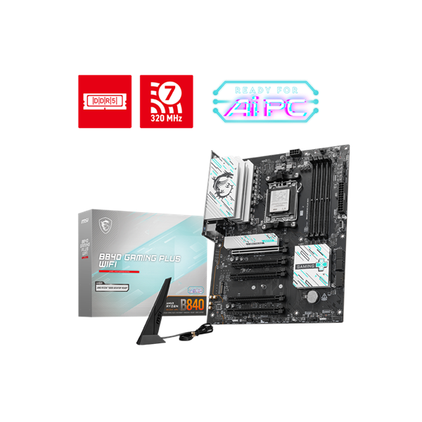 MSI AM5 B840 GAMING PLUS WIFI AMD B840 ATX Alaplap MSI AM5 B840 GAMING PLUS WIFI AMD B840 ATX Alaplap