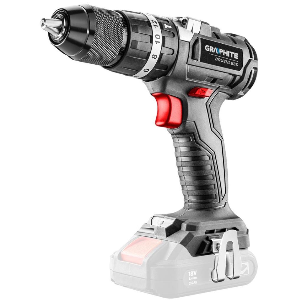 Graphite 58G020 akkus szénkefementes fúró, csavarozó, ütvefúró Energy+ 18V, akku nélkül