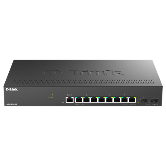 D-Link DMS-1250-10S 8-Port Multi-Gigabit Smart Managed Switch