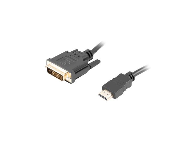 Lanberg HDMI(M) --> DVI-D(M)(24+1) 1.8m  kábel (CA-HDDV-20CU-0018-BK)