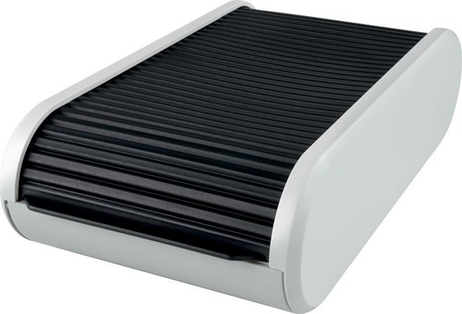 Helit Linear 300db-os, rolós, fekvő névjegytartó szürke-fekete (H6218098) Helit Linear 300db-os, rolós, fekvő névjegytartó szürke-fekete (H6218098)