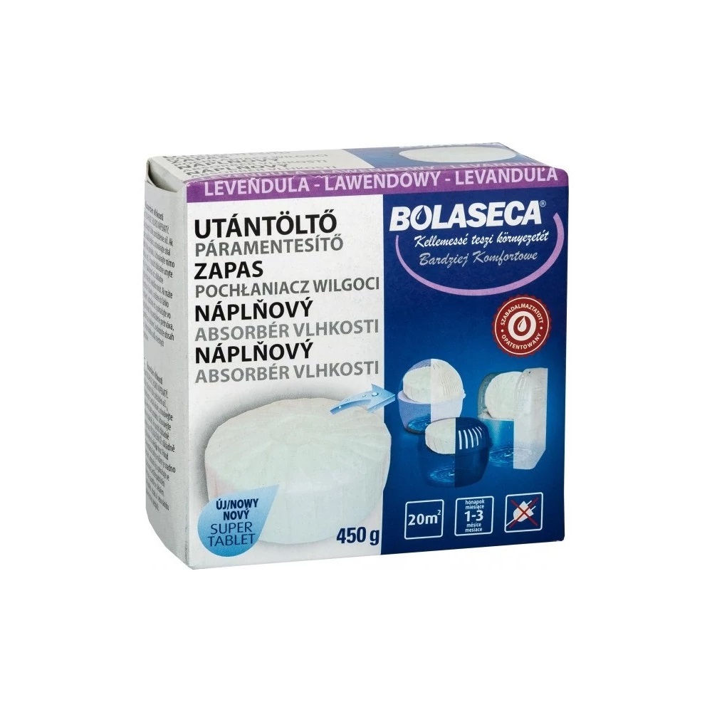 Páramentesítő utántöltő tabletta 450 g Bolaseca levendula (15856)