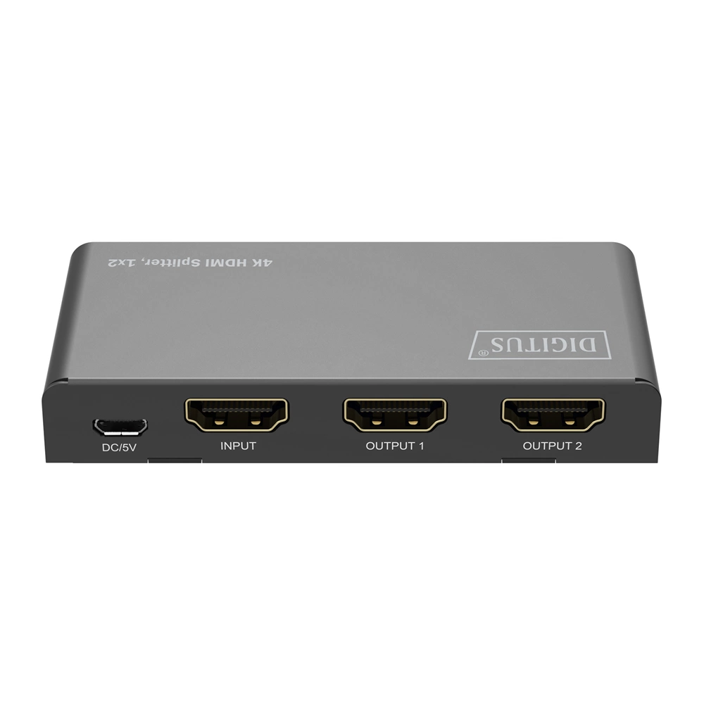 Digitus DS-55336 4K HDMI Splitter 1x2 Fekete