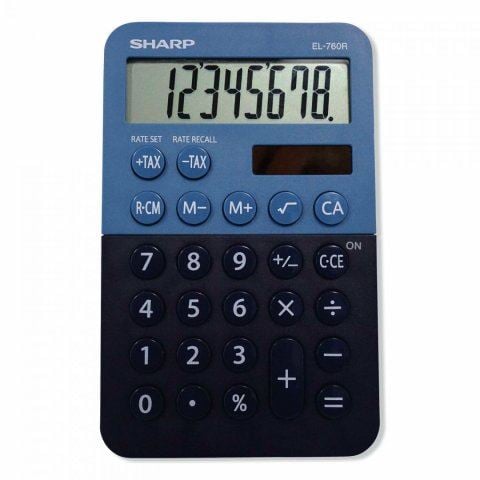 Sharp EL-760R Asztali számológép Kék