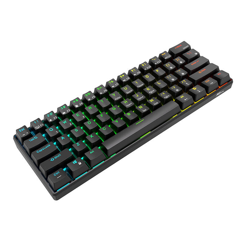 Mechanical keyboard Royal Kludge RK61 RGB, brown switch (black) Mechanical keyboard Royal Kludge RK61 RGB, brown switch (black)
