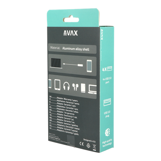  AVAX HB600 CONNECT+ USB 3.0 - 4xUSB 3.0 HUB