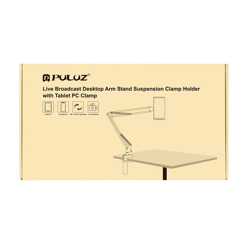 Desk stand Puluz with phone/tablet holder (black) Desk stand Puluz with phone/tablet holder (black)