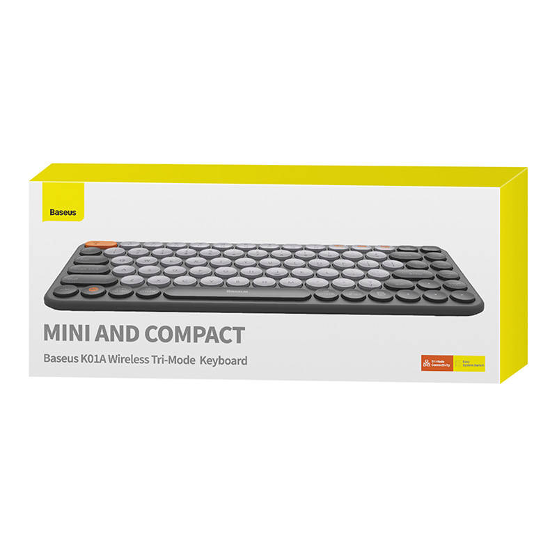 Baseus K01A Wireless Tri-Mode Keyboard Frosted Gray