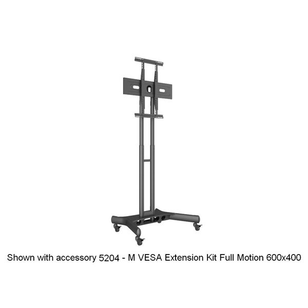 MULTIBRACKETS  M Public Floorstand Basic 150 incl shelf&camera holder  32-60"  max.VESA:600x400 mm Gurulós padlóállvány