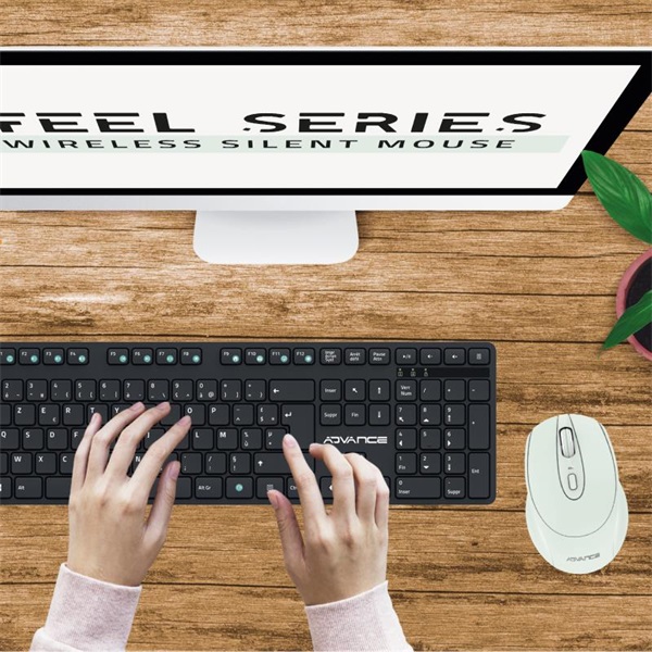 Advance   FEEL WIRELESS Egér vezeték nélküli  Zöld 