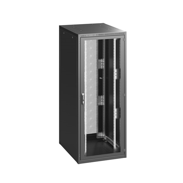 Conteg Álló rack 19" - RI7-42-60/100-S1 elől perforált ajtóval, fekete (RI7-42-60/100-S1-H) Conteg Álló rack 19" - RI7-42-60/100-S1 elől perforált ajtóval, fekete (RI7-42-60/100-S1-H)