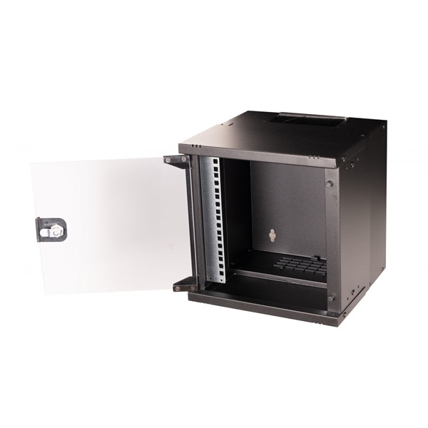 Equip Fali Rackszekrény   EWM-06-3030-B  10" 6U 300x300mm lapra szerelt Fekete 