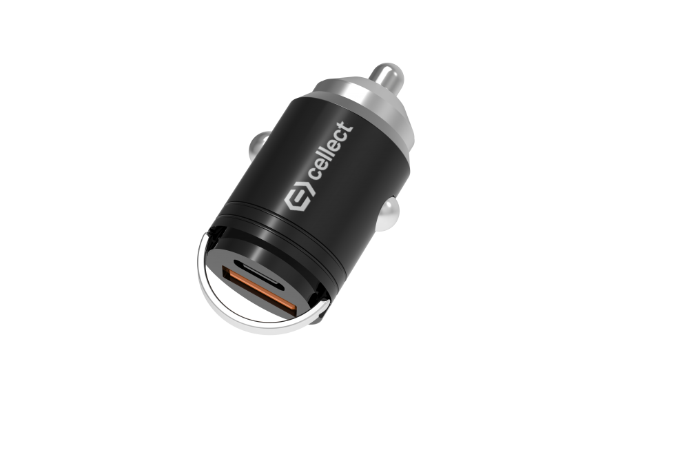 Mini autós töltő adapter gyorstöltő funkcióval 30W