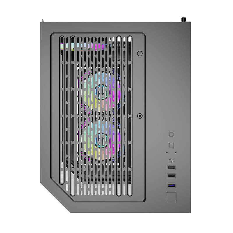 Darkflash FT350 számítógépház + 5 ARGB ventilátor (fekete)