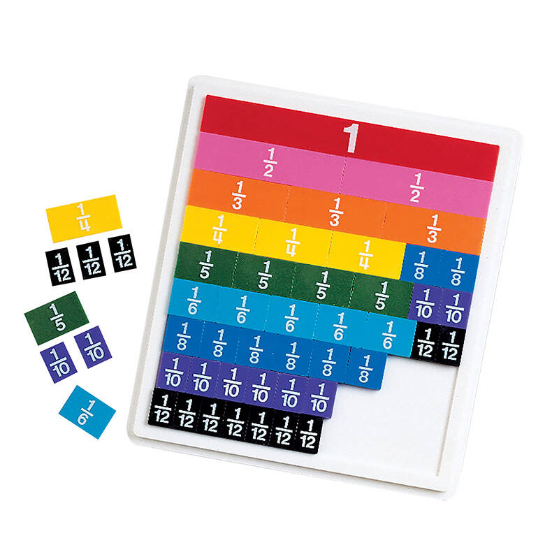 Rainbow Fraction Tiles With Tray Learning Resources LER 0615 Rainbow Fraction Tiles With Tray Learning Resources LER 0615