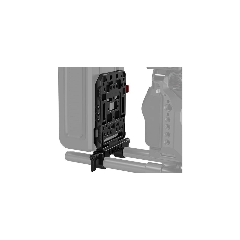 SMALLRIG V Mount Battery Plate with Dual 15mm Rod Clamp 