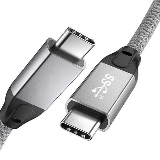  AVAX CB901 THUNDER 3.2 Type C 100W/10Gbps 1m fonott kábel viharszürke 