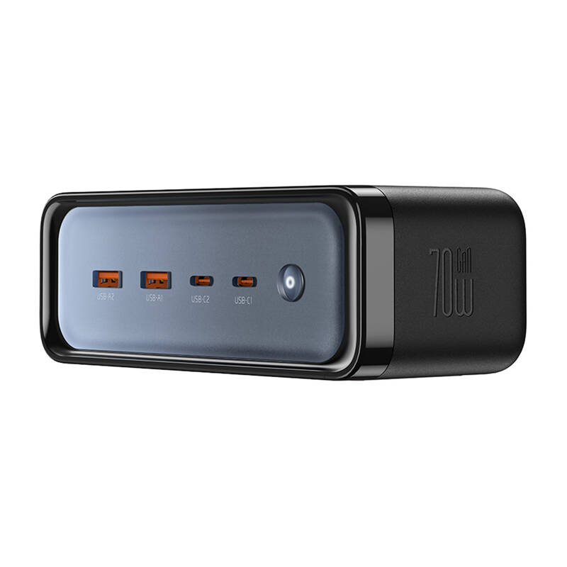 Mcdodo CH-4610 EU Elosztó 2 aljzattal 6 az 1-ben, 2x USB-C, 2x USB-A Fekete