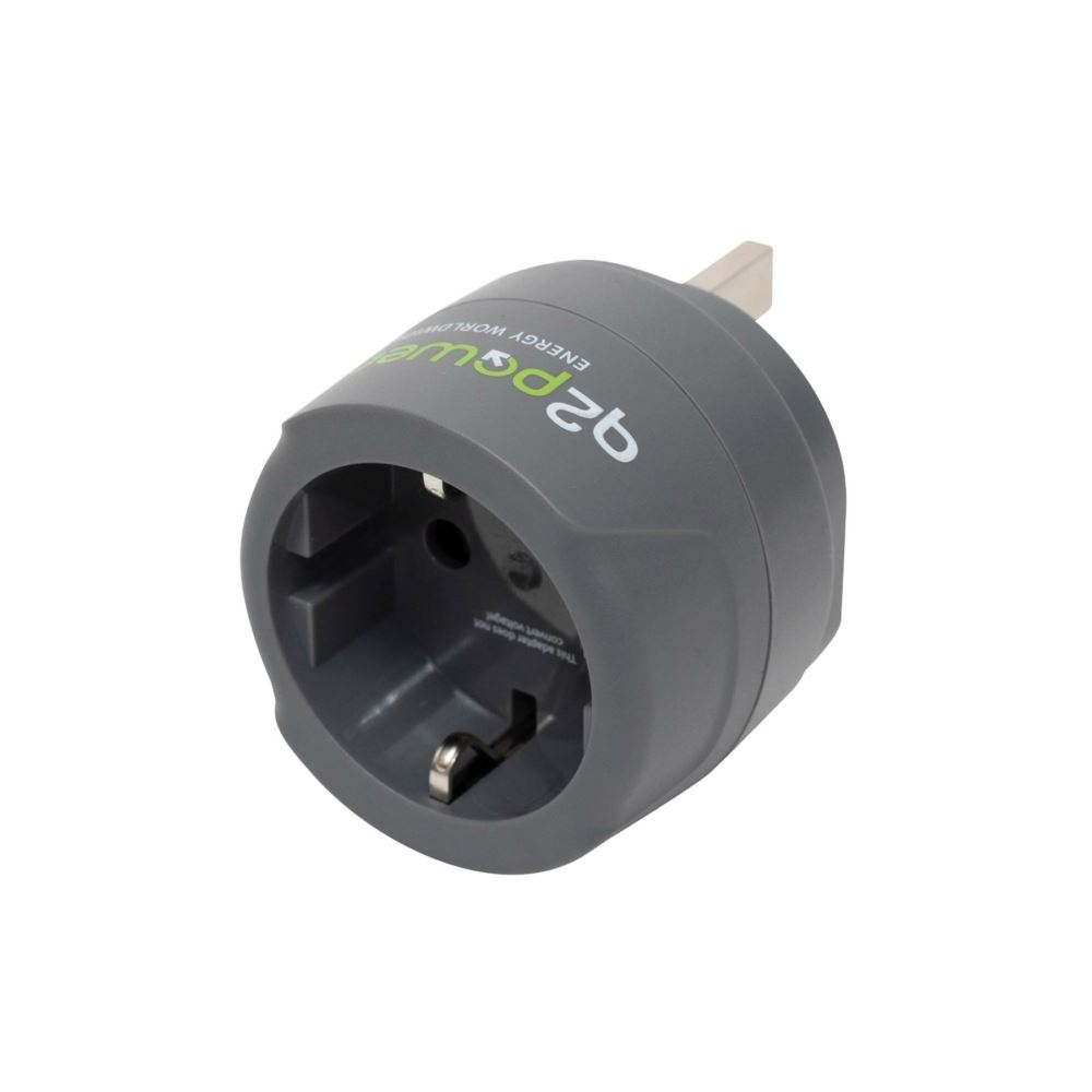 Q2 Power utazóadapter EU -> UK (1.200100-TH)