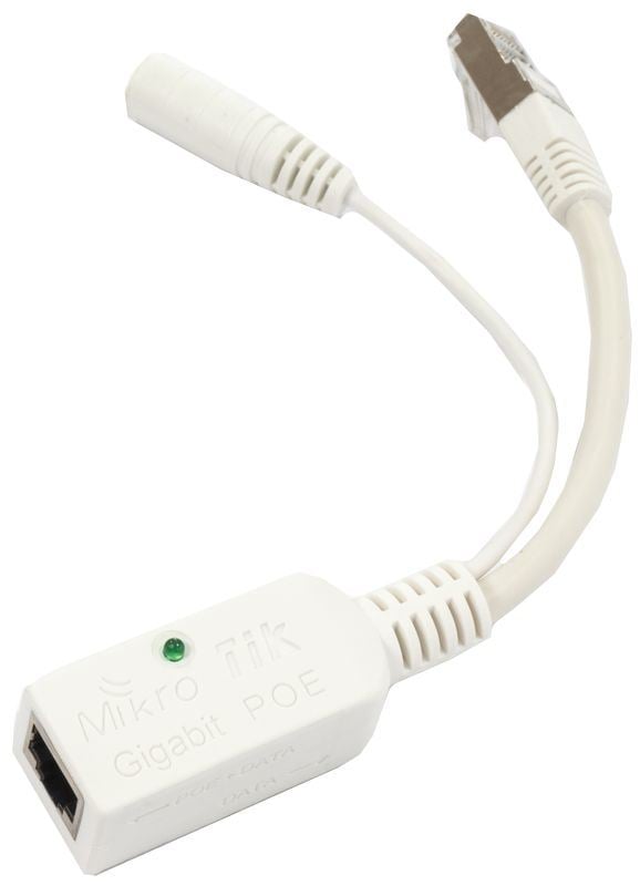 MikroTik RBGPOE Gigabit PoE injector csatlakozó MikroTik RBGPOE Gigabit PoE injector csatlakozó