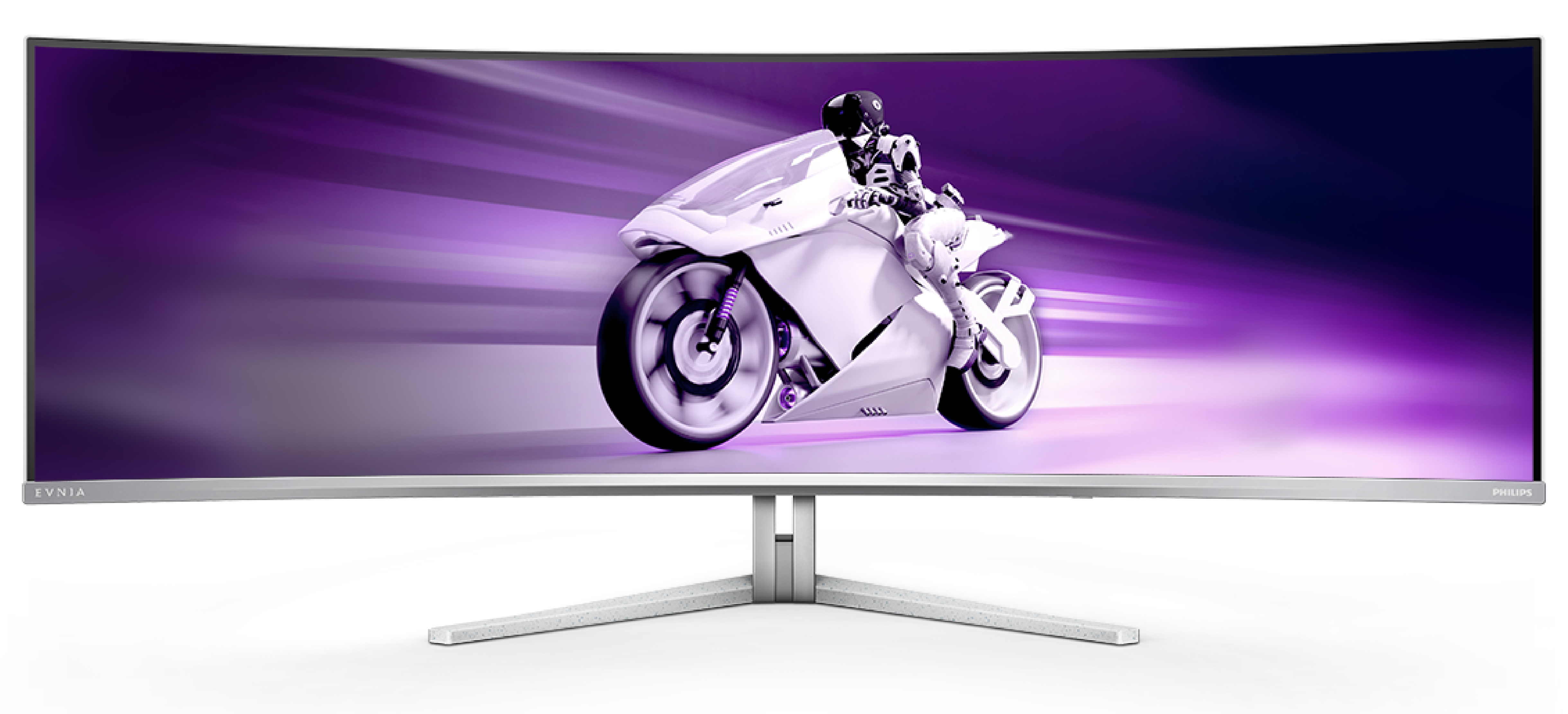 Philips 49" EVNIA 49M2C8900/00 Monitor - 5120x1440, OLED, 240Hz, 0,03ms, Ívelt, Gamer, Fehér