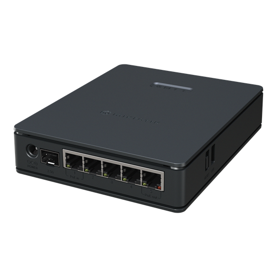 MikroTik  802.11ax, 5x gigabit RJ45 port, 1xSFP 2.5G, 1xPoE ki hAP ax S router
