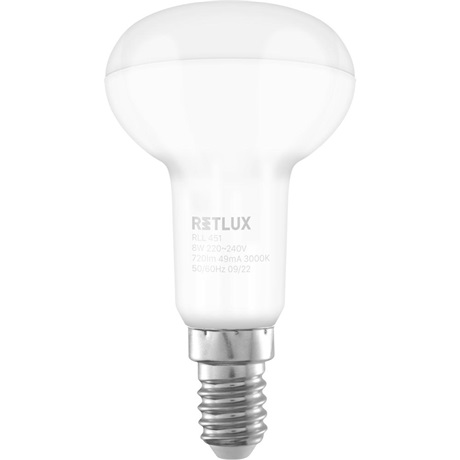 Retlux RLL 451 LED IZZÓ R50 E14 SPOT 8W WW
