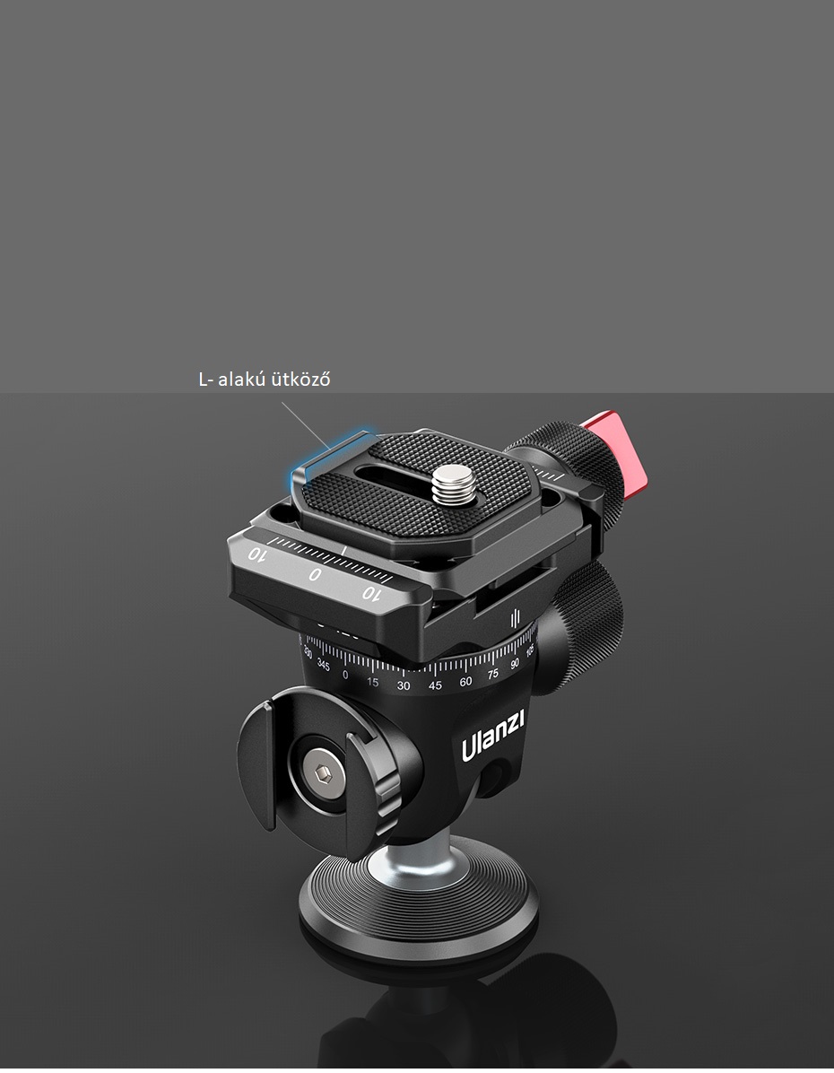 Ulanzi U-120 360 fokos panoráma gömbfej, fém Ulanzi U-120 360 fokos panoráma gömbfej, fém