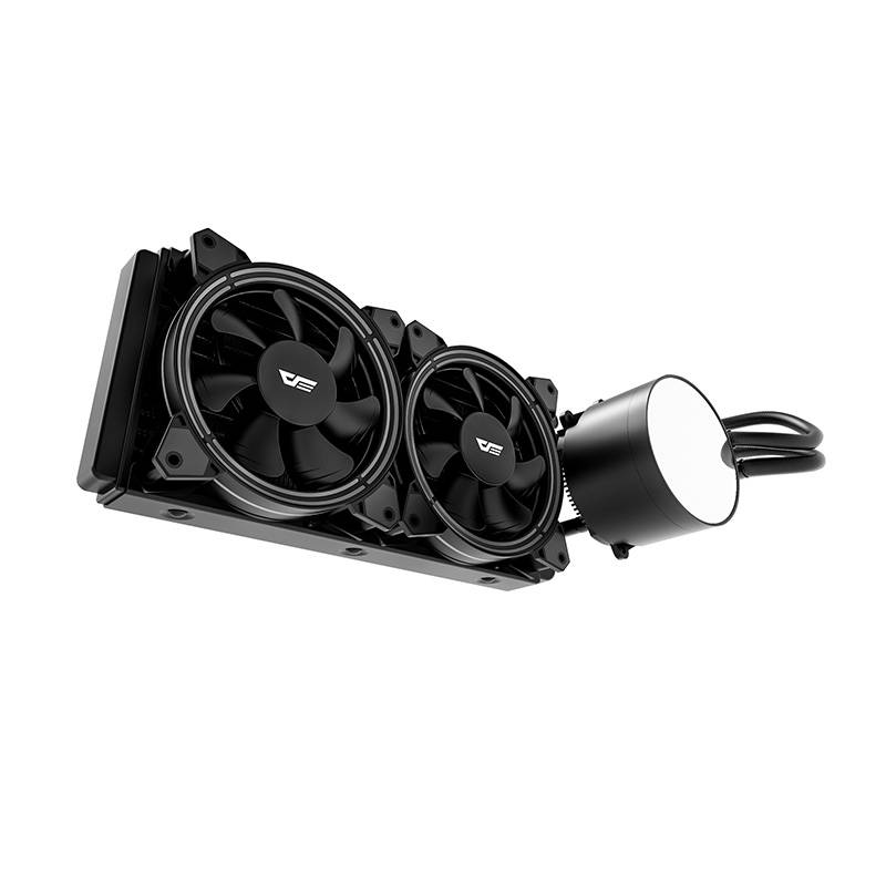Darkflash TR240 Számítógép vízhűtés AiO RGB 2x 120x120 (fekete)