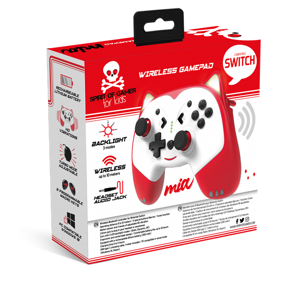 Spirit of Gamer   MIA  Nintendo Switch Gamepad Vezeték Nélküli