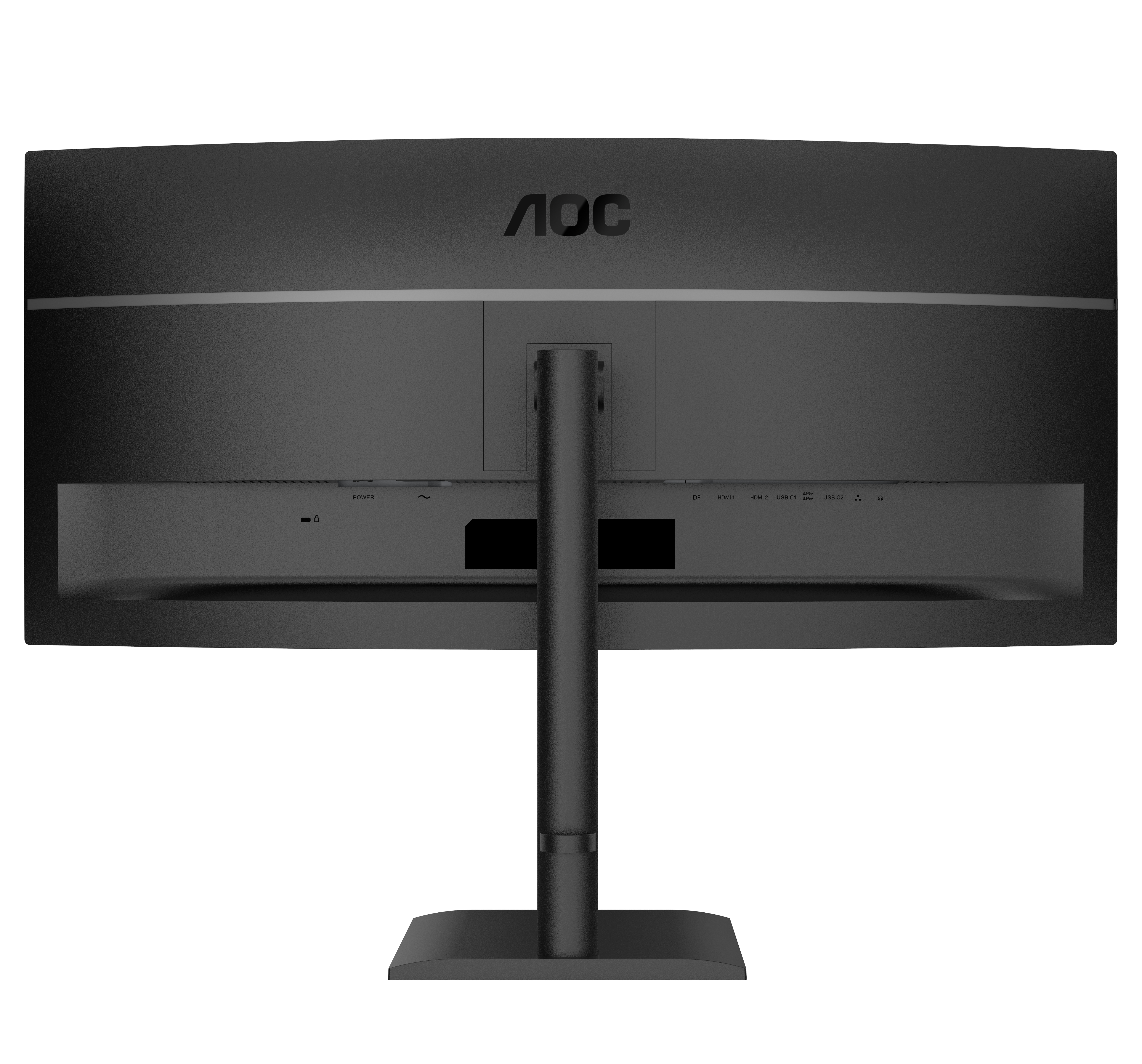 AOC 34" CU34E4CV Monitor - 3440x1440, UWQHD, LED, VA, 120Hz, 4ms, Ívelt, Hangszóró, LAN, FreeSync, Fekete