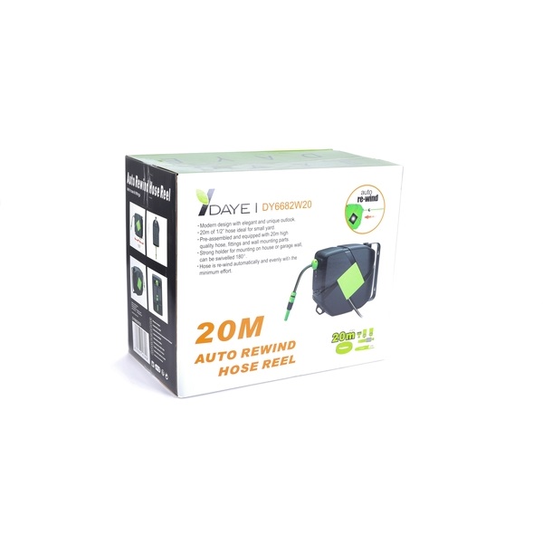 Daye DY6682W20 20m automata fali tömlődob Daye DY6682W20 20m automata fali tömlődob