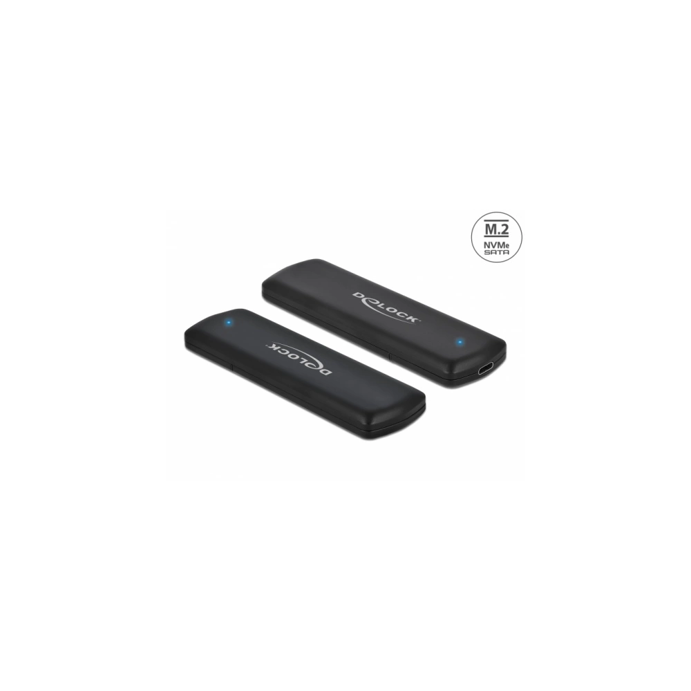 DeLock External USB Type-C > M.2 NVMe PCIe or SATA SSD